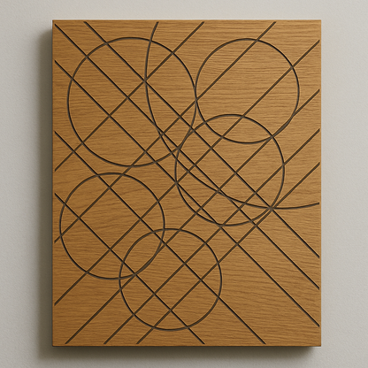 Eichenholz Wandbilder, gelasert 45x60cm