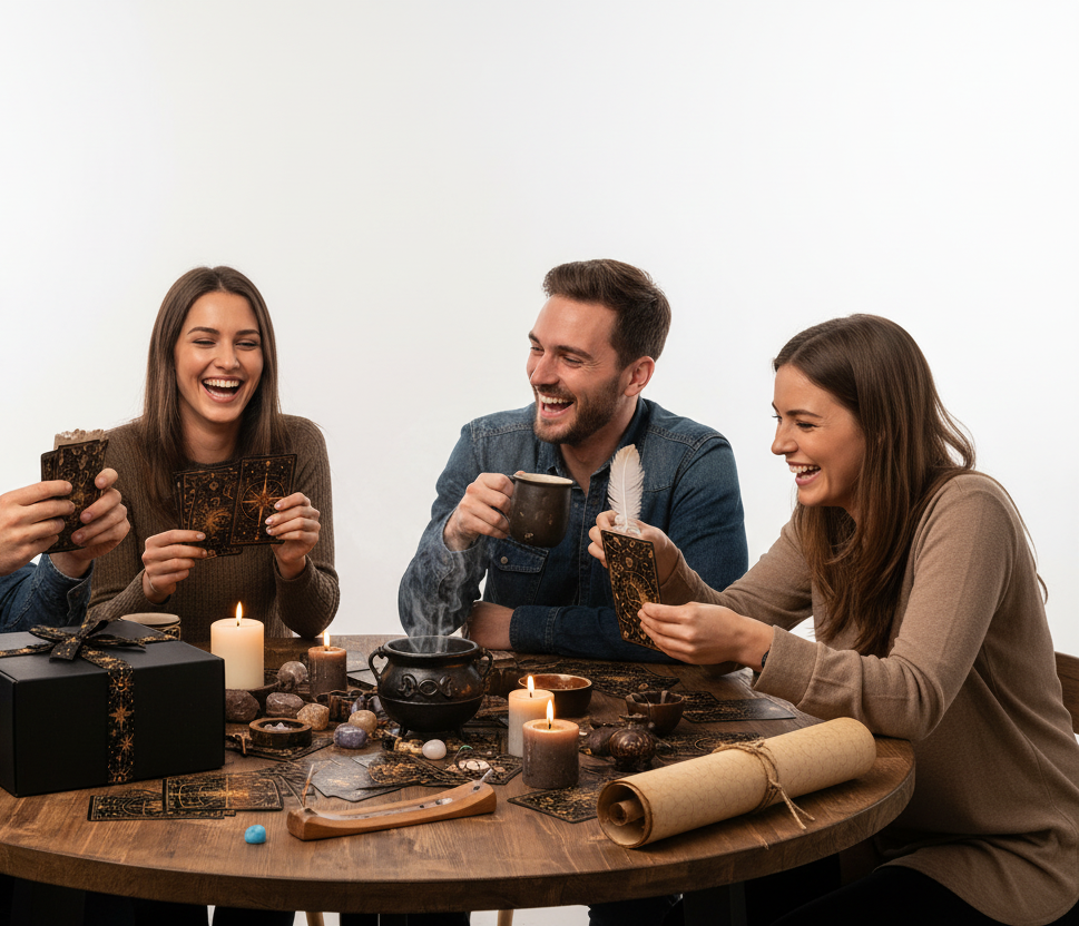 BOXZAUBER® – Ritualbox | 0 % Magie · 100 % Humor | Das unnötigste Ritual der Welt | Lustige Geschenkbox für Erwachsene