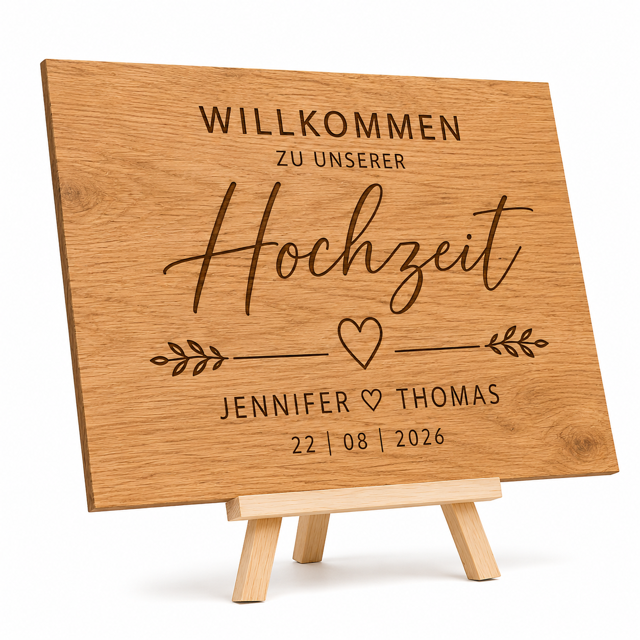 Hochzeitschild - Begrüßungschild -Eingangsbereich Hochzeit - Empfang