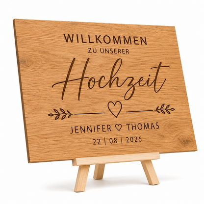 Hochzeitschild - Begrüßungschild -Eingangsbereich Hochzeit - Empfang
