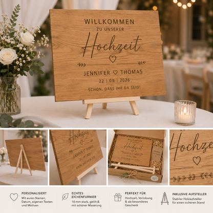 Hochzeitschild - Begrüßungschild -Eingangsbereich Hochzeit - Empfang