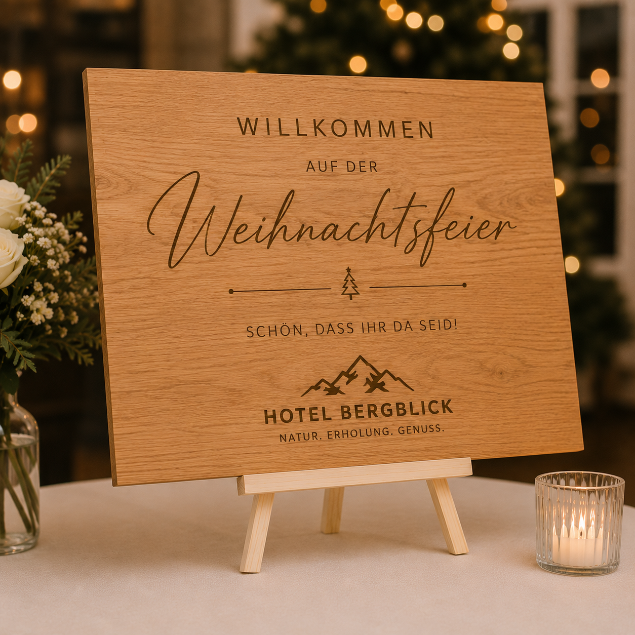 Hochzeitschild - Begrüßungschild -Eingangsbereich Hochzeit - Empfang