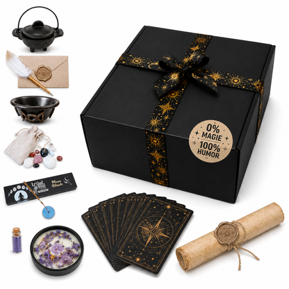 BOXZAUBER® – Ritualbox | 0 % Magie · 100 % Humor | Das unnötigste Ritual der Welt | Lustige Geschenkbox für Erwachsene