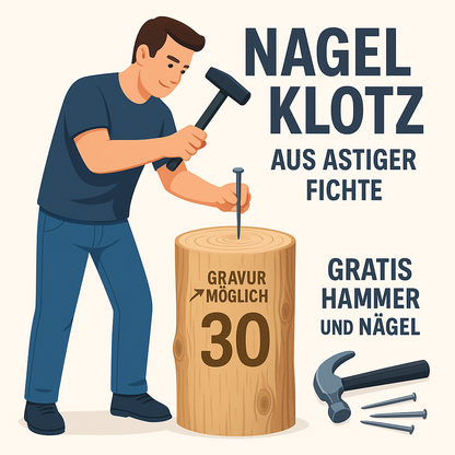 Nageklotz "Fichtenhauer" *PERSONALISIERBAR*