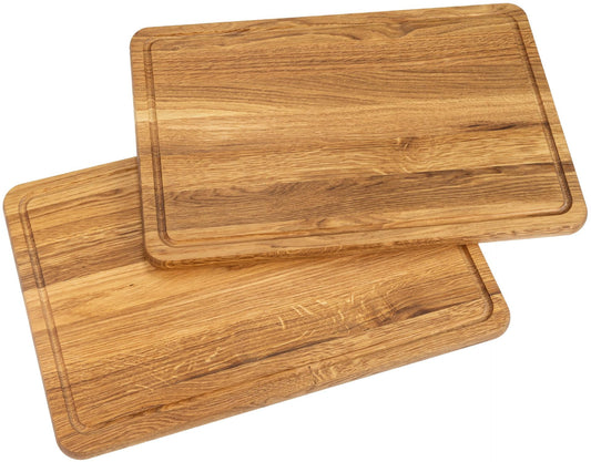 Schneidebrett Eiche "Truna" mit Saftrille - Woodequipment24