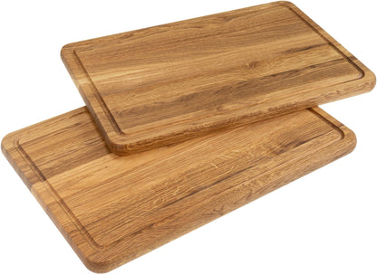 Schneidebrett Eiche "Truna" mit Saftrille - Woodequipment24
