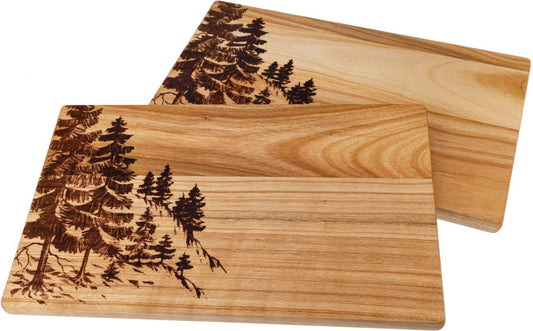 Schneidebrett Kirschbaum "Fichtenwald" - Woodequipment24
