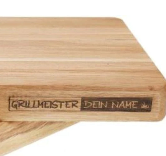 Schneidebrett/Hackblock "Argentinien" PERSONALISIERBAR - Woodequipment24