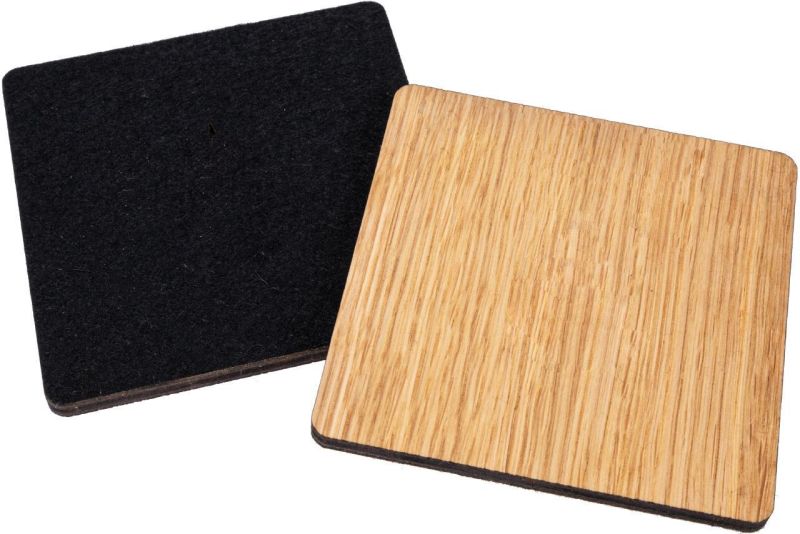 Untersetzer - Set Holz&Filz "Eiche" - Woodequipment24