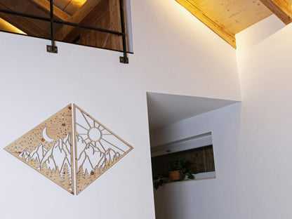 Wandbild "Bergpanorama" - Woodequipment24