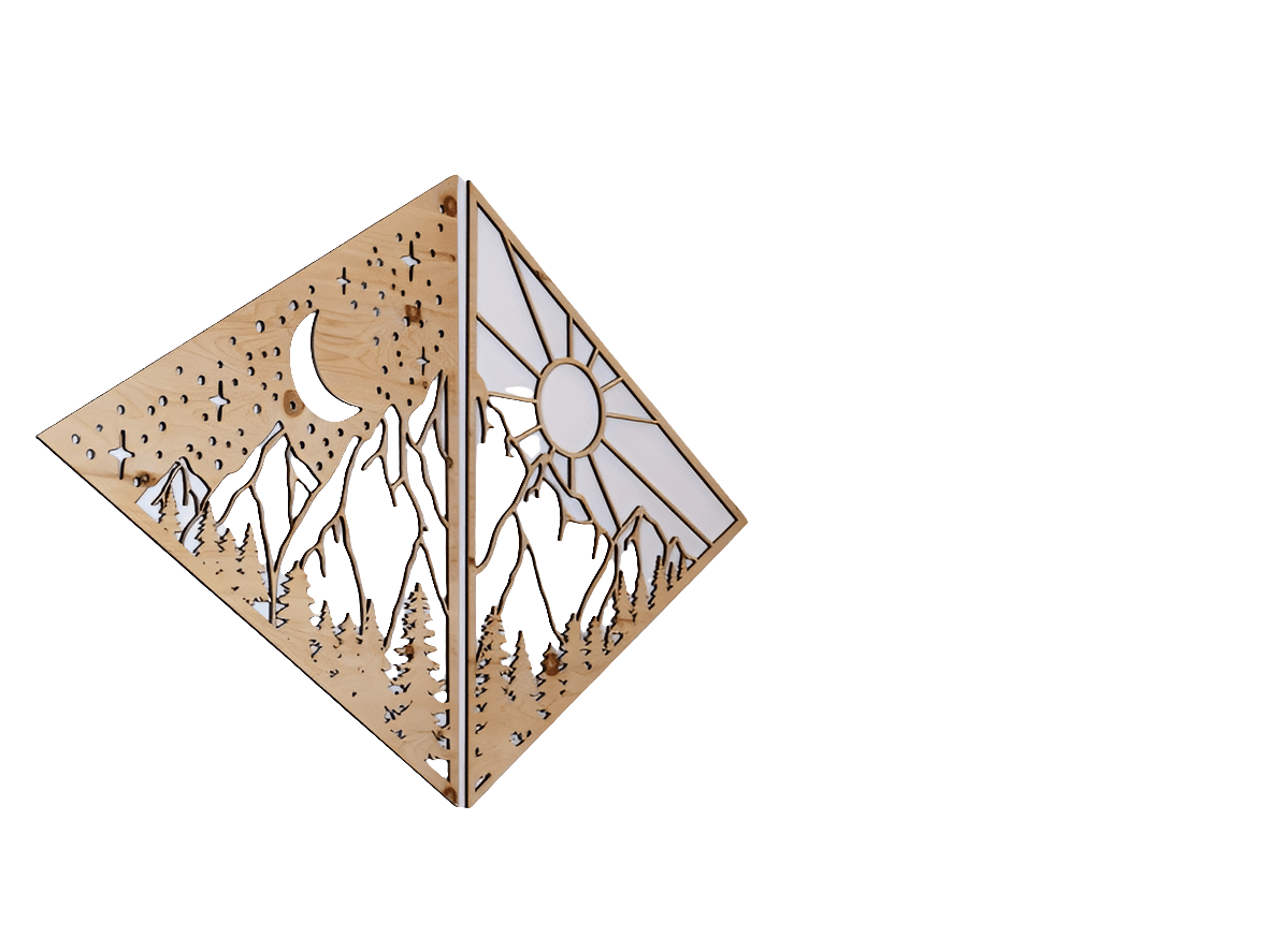 Wandbild "Bergpanorama" - Woodequipment24