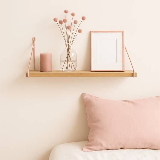 Wandregal aus massiver Eiche geölt  | Handgefertigtes Regalbrett | Kleines Regal für Küche, Bad & Wohnzimmer