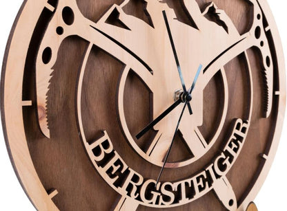 Wanduhr "Bergsteiger" - Woodequipment24