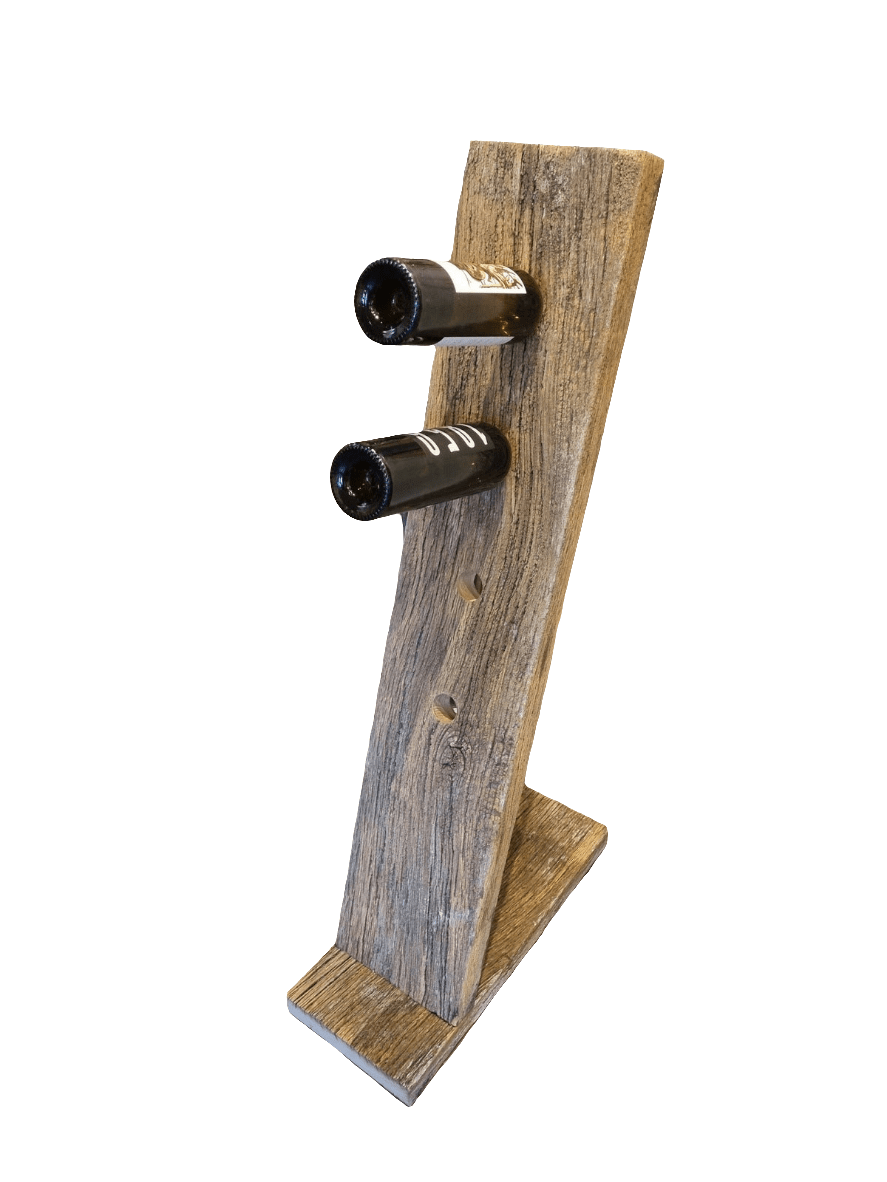 Weinständer "Viwo" aus Eichen - Altholzbalken - Woodequipment24