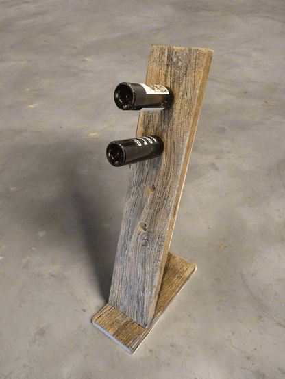 Weinständer "Viwo" aus Eichen - Altholzbalken - Woodequipment24