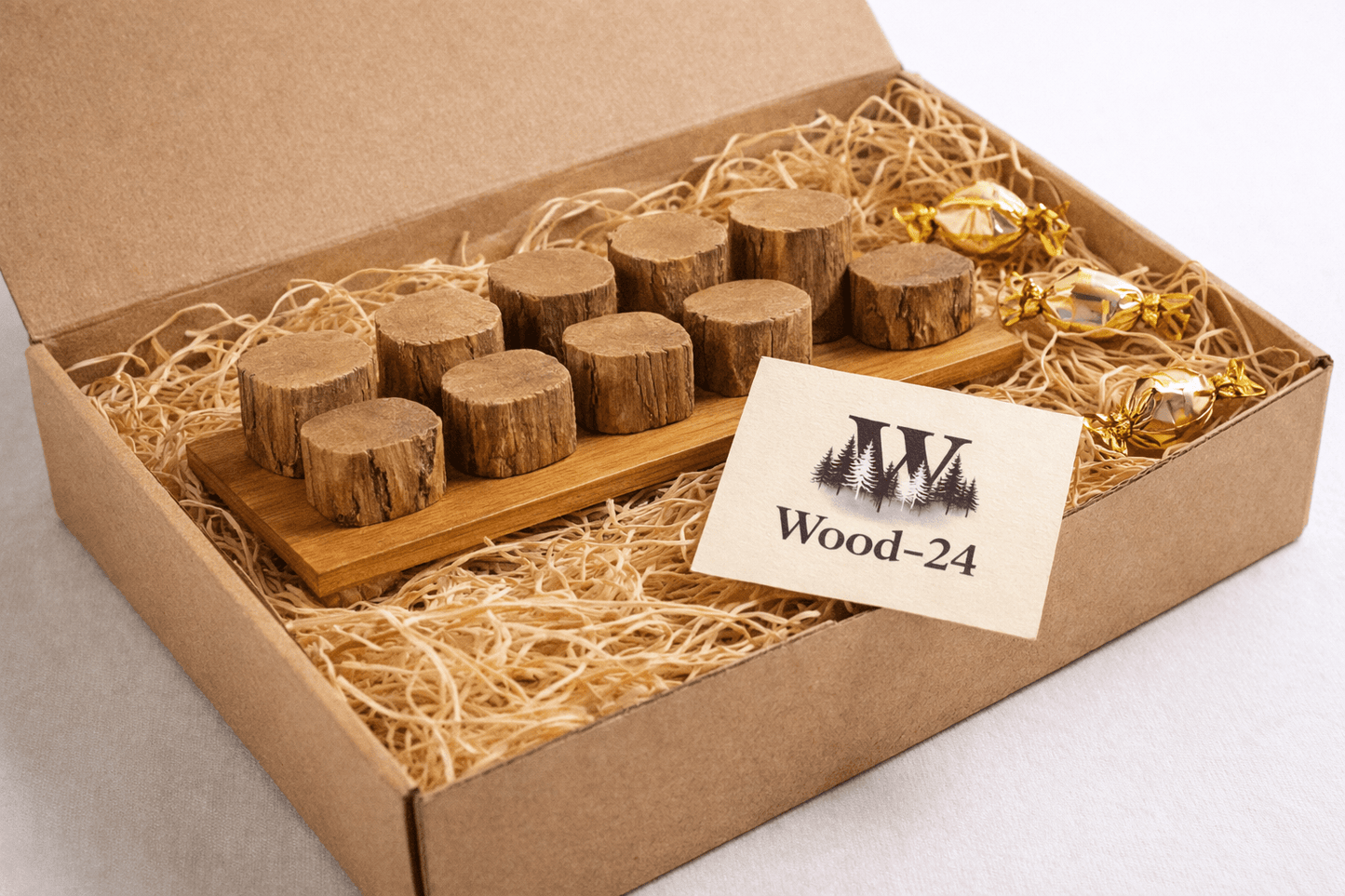 Wood - 24 Parfüm Organizer aus Eiche – Rustikales Holz - Display für 3, 6 oder 9 Parfümflaschen – Handgefertigter Parfümständer für Bad & Schminktisch – Natürliche Badezimmer Dekoration - Woodequipment24