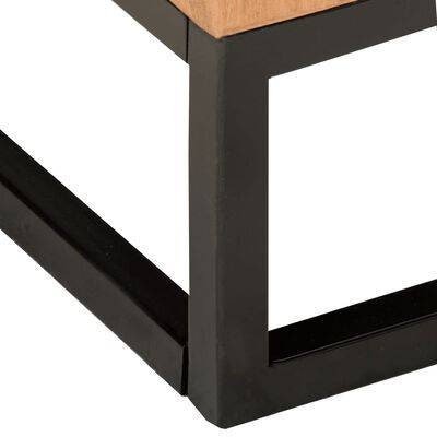 Design Set Couchtisch Beistelltisch mit Metallgestell - Woodequipment24